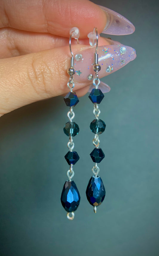 Dark Blue Earrings