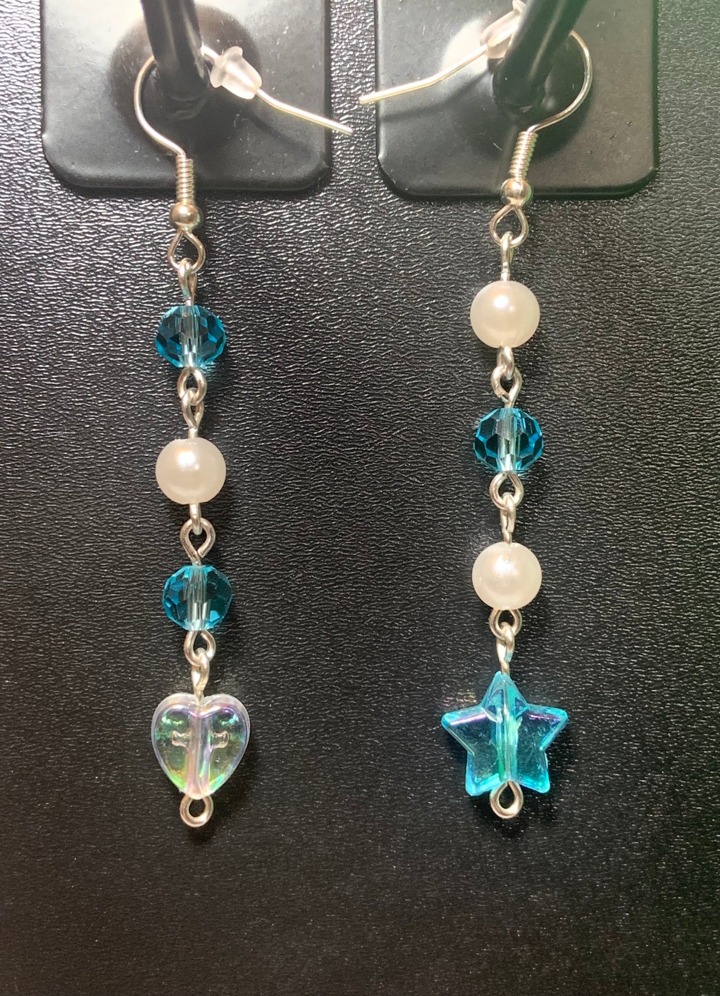 Mismatched Heart and Star Earrings